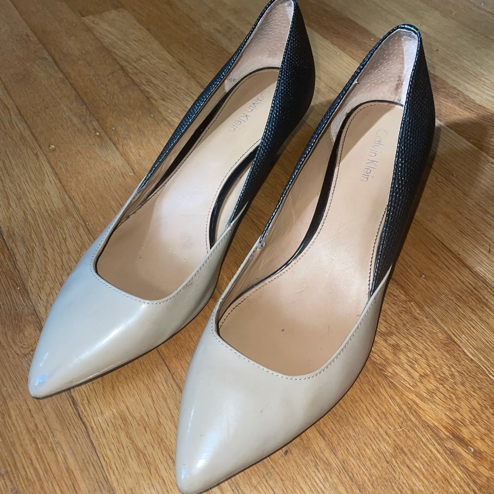 Calvin Klein kitten heel